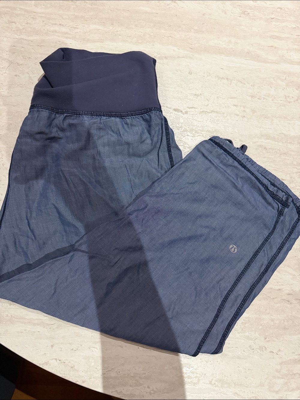 Navy lululemon Skirted Active Legging with Wide Waistband